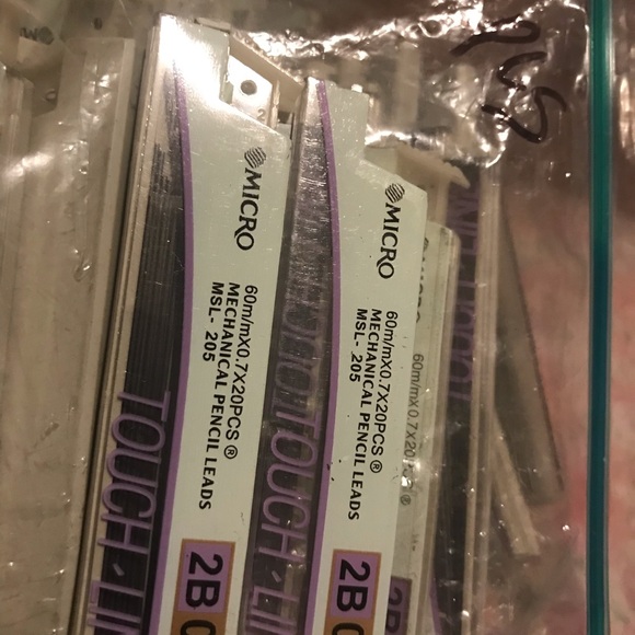 TOUCH-LINE (MICRO) MECHANICAL PENCIL LEAD 2B 0.7 HUGE LOT 90 Pcs - Picture 2 of 2